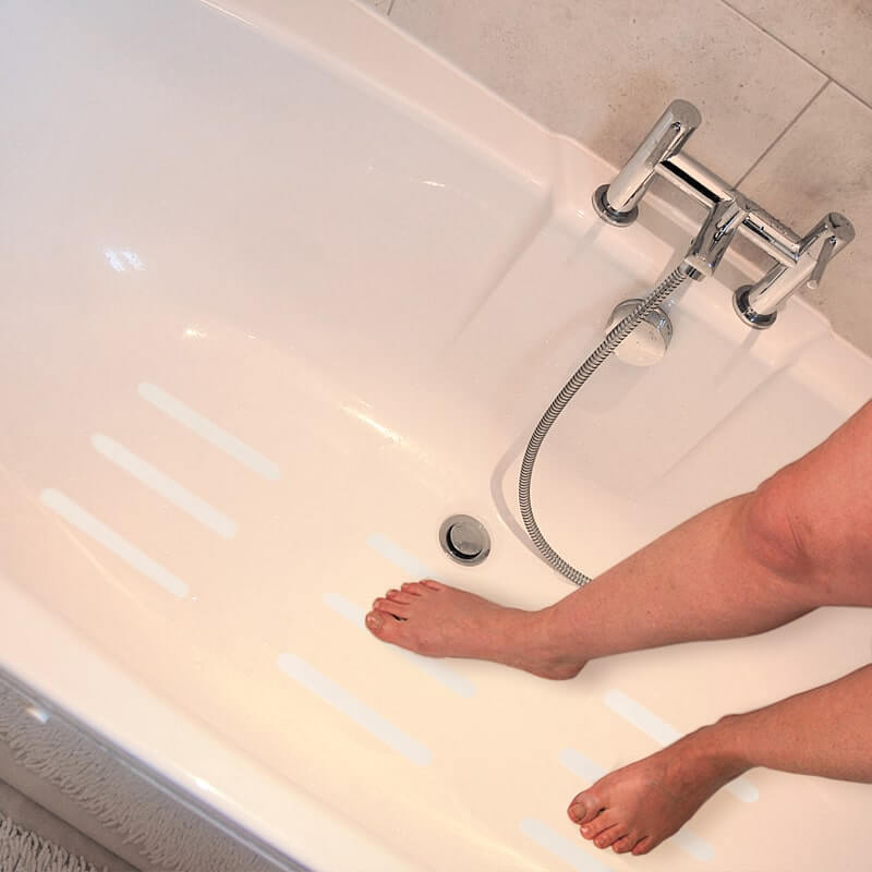 NON SLIP BATH MAT SHOWER TRAY SAFETY STRONG GRIP STICKERS NON RUBBER BATHTUB