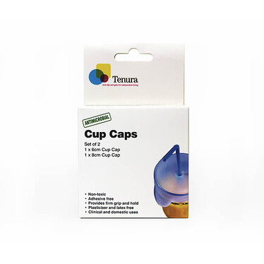 Tenura Antimicrobial CupCaps Manufacturer (Pack of 2)